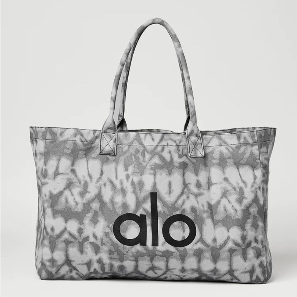 Grey Tiedye Large ALO Shopper tote